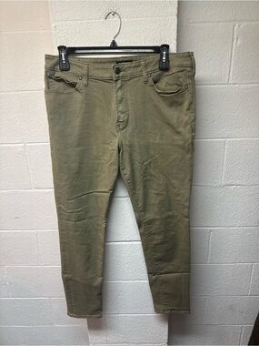 Express Olive-Toned Slim Ankle Pants